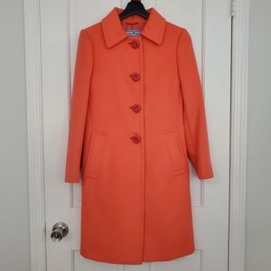 $2500 PRADA Wool Angora Blend Coat IT 38 Made in Italy